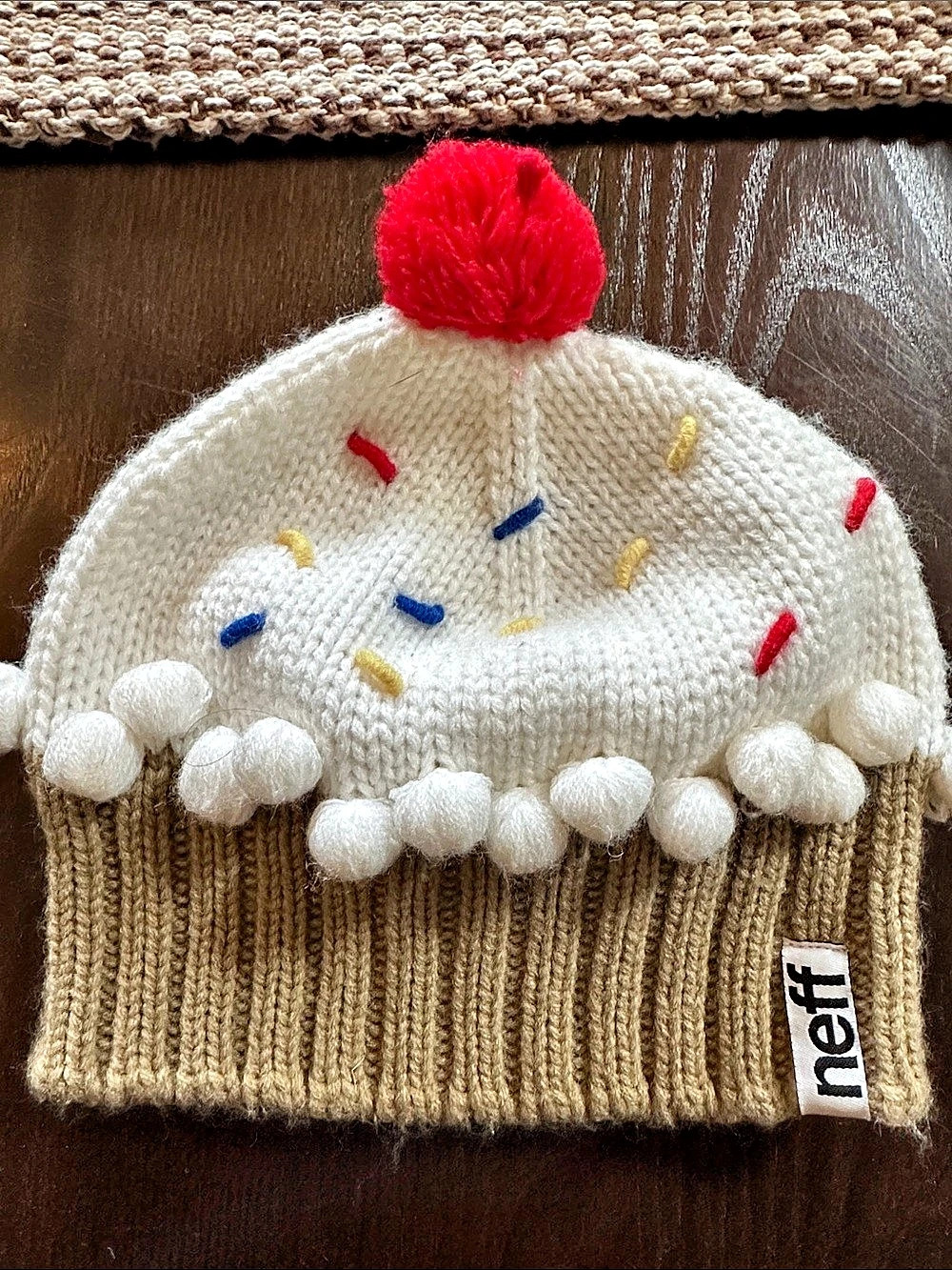 neff Cupcake Beanie Knit Pom Hat
